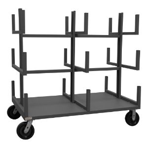 DURHAM MANUFACTURING BPT-3648-8PH-95 Bar And Pipe Moving Truck, 18 Cradle, 3 Level, Size 36 x 48 x 59-1/8 Inch | CF6KCR