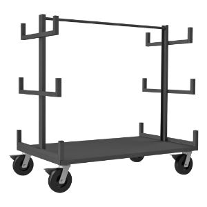 DURHAM MANUFACTURING BPT-3672-95 Bar And Pipe Moving Truck, 12 Cradle, 3 Level, Size 36 x 72 x 59-1/8 Inch | CF6KCW