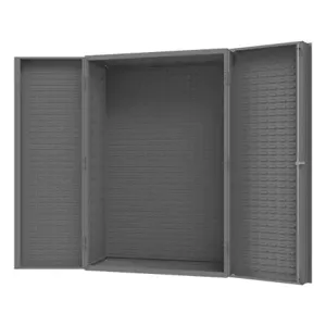 DURHAM MANUFACTURING DC-482472-BDLP-95 Customizable Cabinet With Louvered Panel, Size 48 x 24 x 72 Inch | CF6KDD