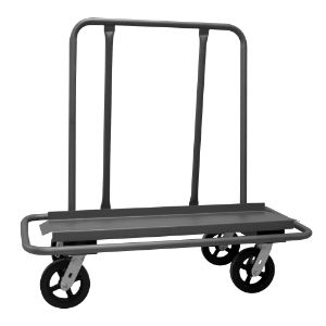 DURHAM MANUFACTURING DT-2448-8MR-95 Panel Moving Truck With Rubber Caster, Deck Size 12 x 43-15/16 Inch, Gray | CF6KDM