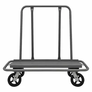 DURHAM MANUFACTURING DT-3048-8MR4SW-95 Panel Moving Truck With Polyurethane Caster, Deck Size 18 x 47-15/16 Inch, Gray | CF6KDQ