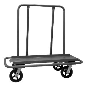 DURHAM MANUFACTURING DT-3048-8MR-95 Panel Moving Truck With Rubber Caster, Deck Size 18 x 47-15/16 Inch, Gray | CF6KDP