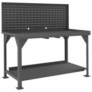 DURHAM MANUFACTURING DWB-3072-BE-LP-95 Workbench, Louvered Panel, Size 72 x 30 x 34 Inch | AA7DVK 15V194