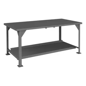 DURHAM MANUFACTURING DWB-3672-95 Workbench, Lower Shelf, Size 72 x 36 x 34 Inch | CF6KDY