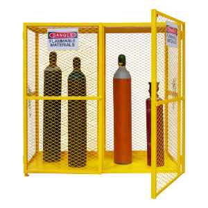 DURHAM MANUFACTURING EGCVC20-50 Vertikaler Gasflaschenschrank, manuell schließend, 2 Türen, 20 Kapazitäten | CF6KEY