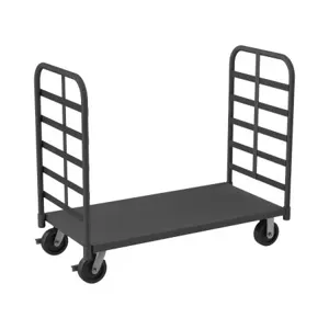 DURHAM MANUFACTURING EPT2RH24486PH95 Platform Truck, 2 Removable Handles, Capacity 2000 Lbs, Size 24 x 48 Inch | CF6KGE