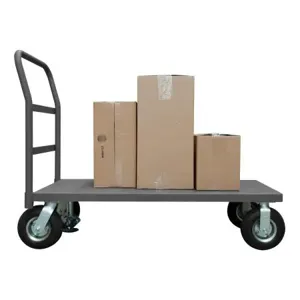 DURHAM MANUFACTURING EPTFL24488PN95 Platform Truck, Floor Lock, Capacity 1200 Lbs, Size 24 x 48 Inch | CF6KJG