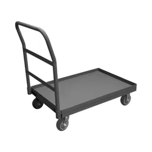 DURHAM MANUFACTURING EPTLU18365PU95 Platform Truck, Lips Up, Capacity 1400 Lbs, Size 18 x 36 Inch | CF6KJQ