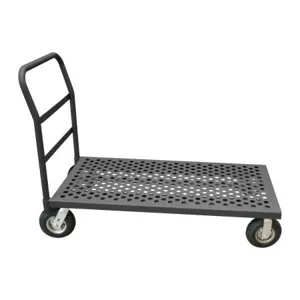 DURHAM MANUFACTURING EPTP24368PN95 Platform Truck, Perforated Deck, Capacity 1200 Lbs, Size 24 x 36 Inch | CF6KKD