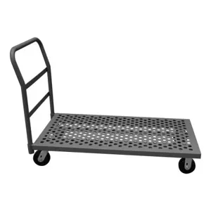 DURHAM MANUFACTURING EPTP30605PH95 Platform Truck, Perforated Deck, Capacity 2000 Lbs, Size 30 x 60 Inch | CF6KKH