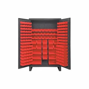 DURHAM MANUFACTURING HDC48-162-1795 Industrial Cabinet, 12 Gauge, 162 Bin, Red | AH6RVT 36FC57