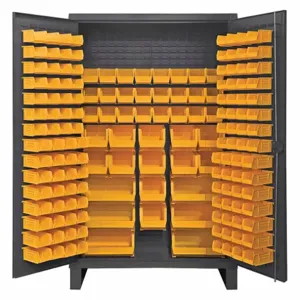 DURHAM MANUFACTURING HDC48-162-95 Industrial Cabinet, 12 Gauge, 162 Bin, Yellow | AH6RVV 36FC59