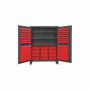 DURHAM MANUFACTURING HDC60-156-3S1795 Industrial Cabinet, 12 Gauge, 156 Bin, Red | AH6RVZ 36FC63