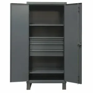 DURHAM MANUFACTURING HDCD243678-3M95 Storage Cabinet With 2 Adjustable Shelf, 12 Gauge, Size 36 x 78 Inch | AC6JQC 34A949