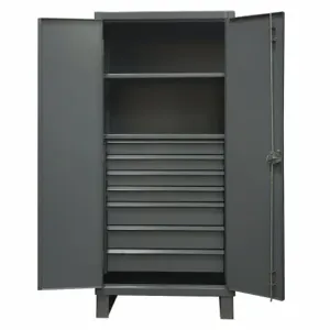 DURHAM MANUFACTURING HDCD243678-7B95 Storage Cabinet With 1 Adjustable Shelf, 12 Gauge, Size 36 x 78 Inch | AC6JQE 34A951