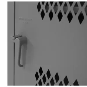 DURHAM MANUFACTURING HDCL-242478-4S-95 Ventilated Locker, 4 Adjustable Shelf, 16 Gauge, Size 24 x 24-1/8 x 78 Inch | CF6KPZ