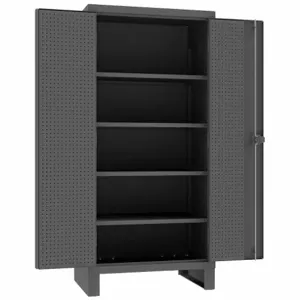 DURHAM MANUFACTURING HDCP243678-4S95 Pegboard Cabinet, 4 Adjustable Shelf, 12 Gauge, Size 36 x 78 Inch | AC6JRF 34A975