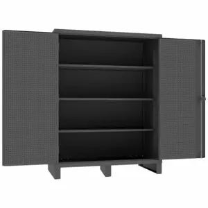 DURHAM MANUFACTURING HDCP306078-3S95 Pegboard Cabinet, Assembled, Size 30 x 60 x 78 Inch, Gray | CD2HYB 410Y48