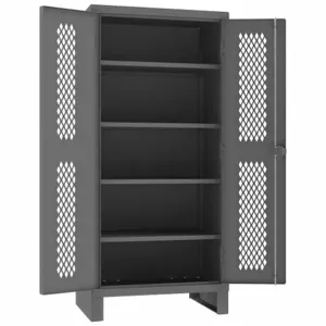 DURHAM MANUFACTURING HDCV243678-4S95 Ventilated Cabinet, 4 Adjustable Shelf, 12 Gauge, Size 36 x 78 Inch | AC6JPL 34A934