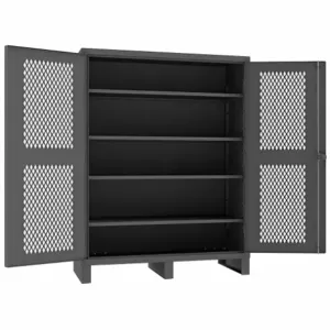 DURHAM MANUFACTURING HDCV246078-4S95 Ventilated Cabinet, 4 Adjustable Shelf, 12 Gauge, Size 60 x 78 Inch | AC6JPN 34A936