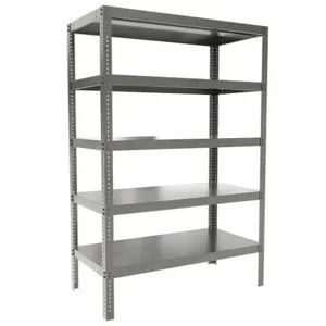 DURHAM MANUFACTURING HDS-244872-95 Shelving Unit, 5 Shelf, Size 48 x 24 x 72 Inch, Gray | AA7MRC 16D704