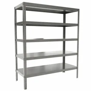 DURHAM MANUFACTURING HDS-246072-95 Shelving Unit, 5 Shelf, Size 60 x 24 x 72 Inch, Gray | AA7MRD 16D705