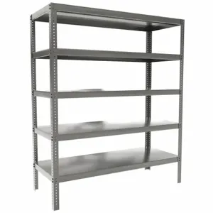 DURHAM MANUFACTURING HDS-246096-95 Shelving Unit, 5 Shelf, Size 60 x 24 x 96 Inch, Gray | AA7MRG 16D708