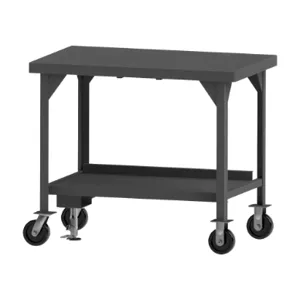 DURHAM MANUFACTURING HDWBMFL-4284-6PH-95 Mobile Workbench With Floor Lock, Heavy Duty, Size 84 x 42 Inch | CF6KRP