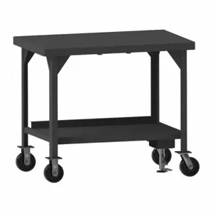 DURHAM MANUFACTURING HDWBMFL-3072-6PH-95 Mobile Workbench With Floor Lock, Heavy Duty, Size 72 x 30 Inch | CF6KRH