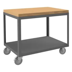 DURHAM MANUFACTURING HMT-2436-2-MT-95 High Deck Portable Table, Size 24-1/4 x 36-1/4 x 31-13/16 Inch | CF6KUC