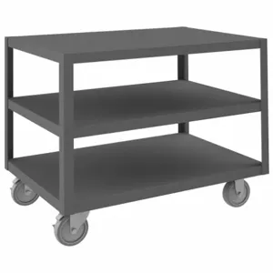 DURHAM MANUFACTURING HMT-2436-3-95 High Deck Portable Table, 3 Shelf, Size 24-1/4 x 36-1/4 x 30-1/16 Inch | AB3HME 1TGN7