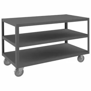 DURHAM MANUFACTURING HMT-2448-3-95 High Deck Portable Table, 3 Shelf, Size 24-1/4 x 48-1/4 x 30-1/16 Inch | AB3HMG 1TGN9