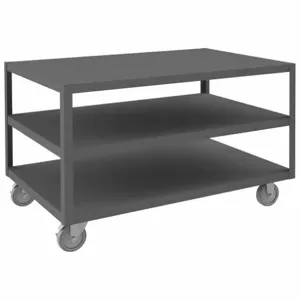 DURHAM MANUFACTURING HMT-3048-3-95 High Deck Portable Table, 3 Shelf, Size 30-1/4 x 48-1/4 x 30-1/16 Inch | AB3HMJ 1TGP2