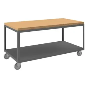 DURHAM MANUFACTURING HMT-3060-2-MT-95 High Deck Portable Table, Size 30-1/4 x 60-1/4 x 31-13/16 Inch | CF6KUM