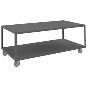 DURHAM MANUFACTURING HMT-3672-2-95 High Deck Portable Table, 2 Shelf, Size 36-1/4 x 72-1/4 x 30-1/16 Inch | AB3HMM 1TGP5