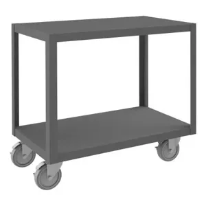 DURHAM MANUFACTURING HMT12G18325PU295 High Deck Portable Table, 2 Shelf, Size 18-1/4 x 32-1/4 x 30-1/8 Inch | CF6KUQ