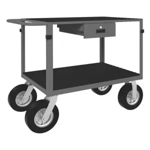 DURHAM MANUFACTURING IC24361DR10SPN95 Instrument Cart, 1 Drawer, 2 Shelf, Size 24 x 36 Inch | CF6KWR