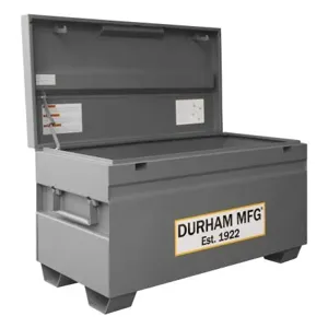 DURHAM MANUFACTURING JSC-244828-94T-D720 Jobsite Storage Box, Capacity 16 Cubic Feet, Size 48 x 24 x 27-13/16 Inch, Gray | CF6KXF