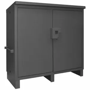 DURHAM MANUFACTURING JSC-602460-95 Jobsite Cabinet, 16 Gauge, Size 60 x 60 Inch | AB3MDF 1UBL5