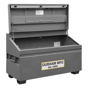 DURHAM MANUFACTURING JSCSL-306040-94T-D720 Jobsite Slope Lid Box, Capacity 31 Cubic Feet | CF6KXL