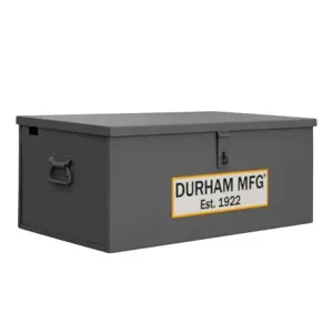 DURHAM MANUFACTURING JSCWB-163012-94T-D719 Jobsite Welders Box, Capacity 3.3 Cubic Feet, Gray | CF6KXM