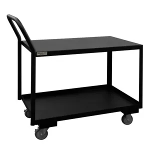 DURHAM MANUFACTURING LDO-183040-2-4PU-08T Low Deck Service Truck, 2 Shelf, Size 18-1/4 x 36-3/8 x 40-11/16 Inch | CF6KXT