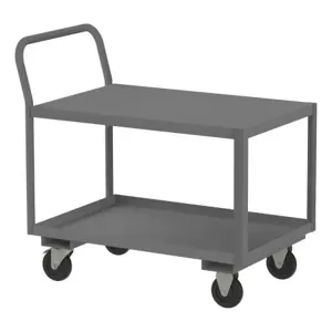 DURHAM MANUFACTURING LDO-243639-2-5PO-95 Low Deck Service Truck, 2 Shelf, Size 24-1/4 x 39 x 39-5/8 Inch | CF6KYE