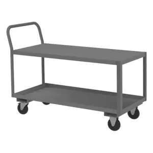 DURHAM MANUFACTURING LDO-244839-2-5PO-95 Low Deck Service Truck, 2 Shelf, Size 24-1/4 x 51 x 39-5/8 Inch | CF6KYX