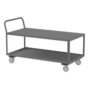 DURHAM MANUFACTURING LDO-3060-2-95 Low Deck Service Truck, 2 Shelf, Size 30-1/4 x 63 x 37-1/2 Inch | CF6KZP