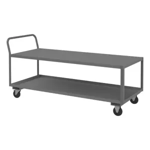 DURHAM MANUFACTURING LDO-307239-2-5PO-95 Low Deck Service Truck, 2 Shelf, Size 30-1/4 x 75 x 39-5/8 Inch | CF6KZX