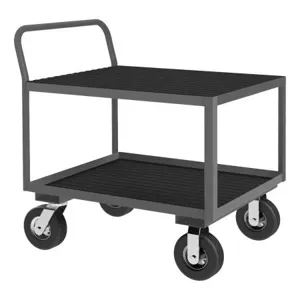 DURHAM MANUFACTURING LIC-3036-2-95 Instrument Cart, Low Profile, 2 Shelf, Size 30 x 36 Inch | CF6LAM