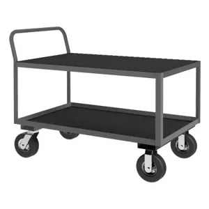 DURHAM MANUFACTURING LIC-3048-2-95 Instrument Cart With Pneumatic Caster, Low Profile, 2 Shelf, Size 30 x 48 Inch | CF6LAP