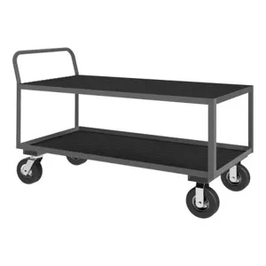 DURHAM MANUFACTURING LIC-3060-2-95 Instrument Cart, Low Profile, 2 Shelf, Size 30 x 60 Inch | CF6LAR