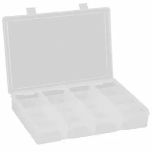 DURHAM MANUFACTURING LP16-CLEAR Compartment Box, Large, 16 Compartment, Clear | AA7DVY 15V208